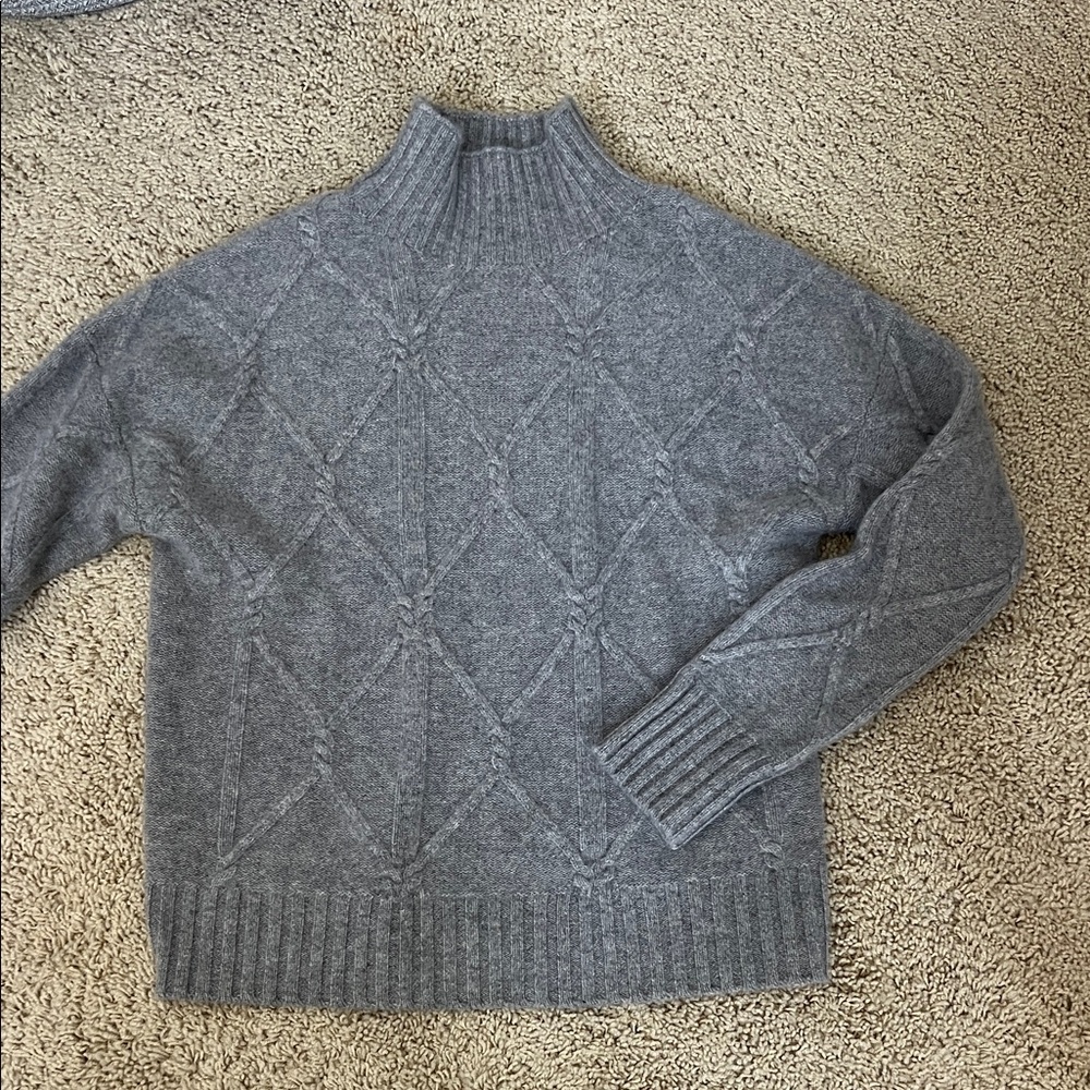 Magaschoni Gray Cowl Neck Sweater - 100% Cashmere
